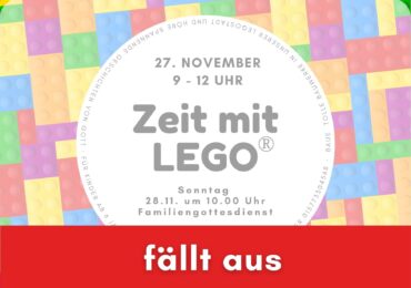 27.11.2021 | Zeit mit LEGO – fällt aus